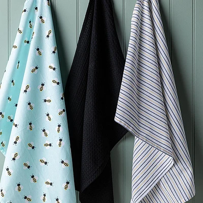 Harman Combo 'Bees' Cotton Kitchen Towel - Set of 3