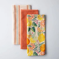 Harman Combo 'Citrus' Cotton Kitchen Towel - Set of 3