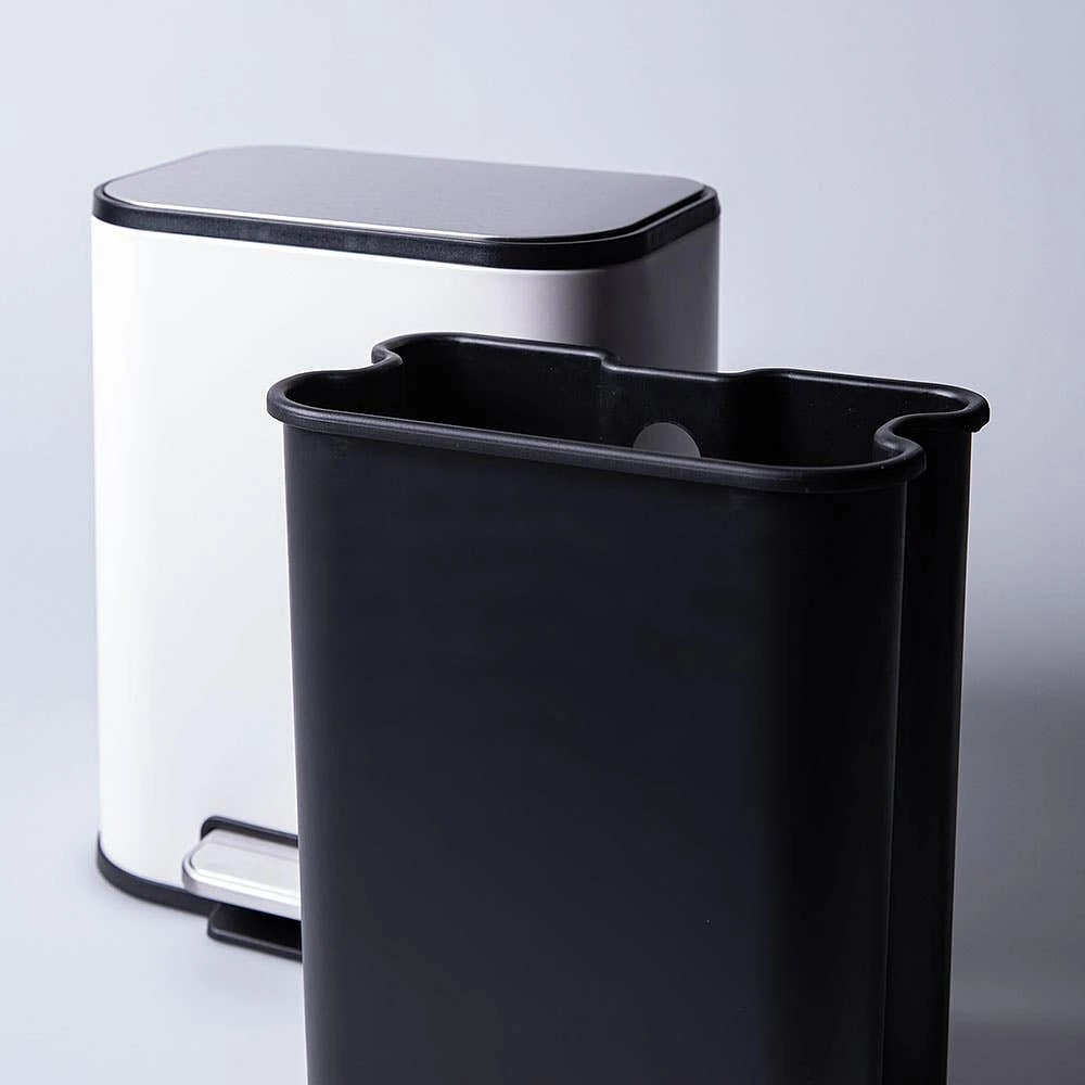 KSP Eclipse Soft-Close Waste Can Matte White - (5L)