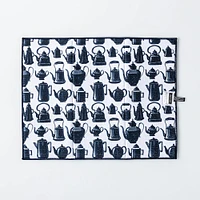 Harman Printed 'Tea Pots' Microfibre Dish Drying Mat (Navy)