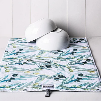 Harman Printed 'Olive' Microfibre Dish Drying Mat