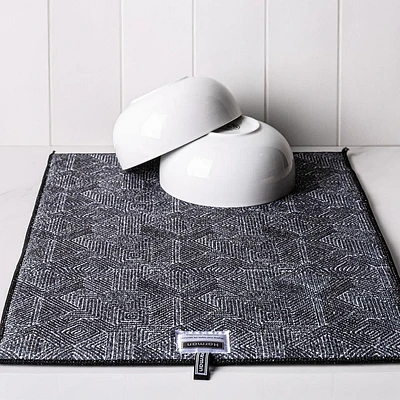 Harman Printed 'Embroidered Geometric' Microfibre Dish Drying Mat