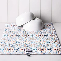 Harman Printed 'Summer Tile' Microfibre Dish Drying Mat