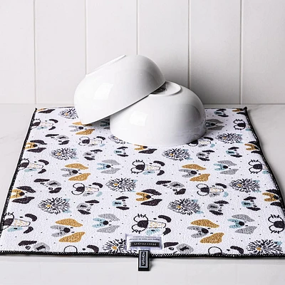 Harman Printed 'Pet Faces' Microfibre Dish Drying Mat