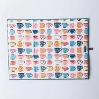 Harman Printed 'Tea Cups' Microfibre Dish Drying Mat