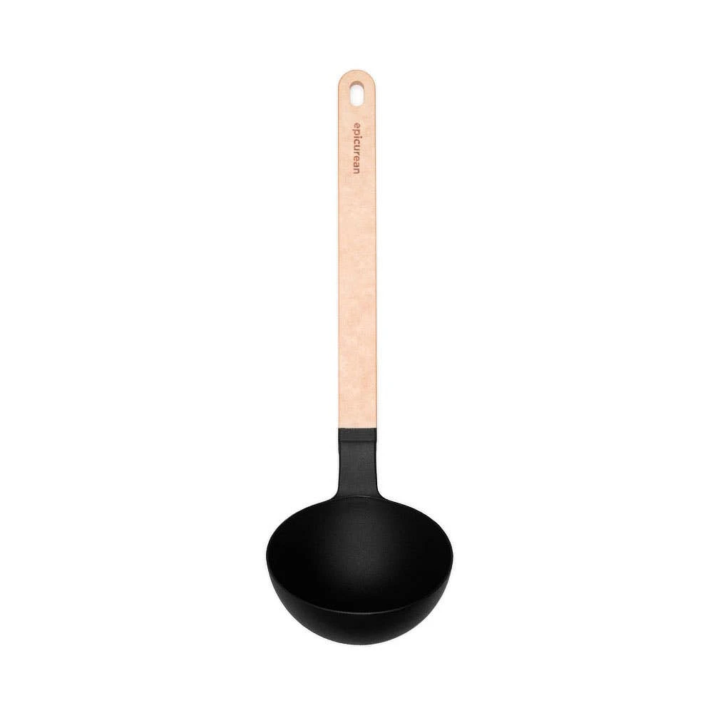 Epicurean Gourmet Series Wood-Nylon Ladle (Natural/Black)