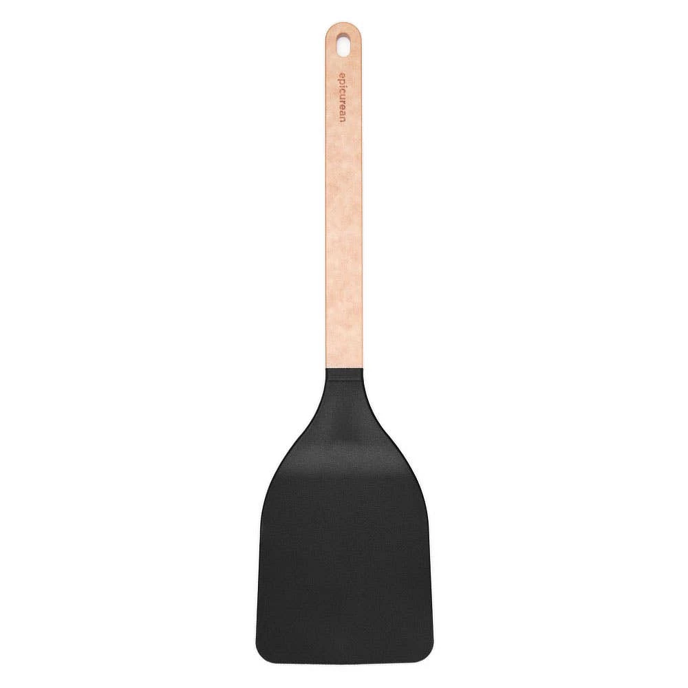 Epicurean Gourmet Series Wood-Nylon Solid Turner Large (Natural/Black)