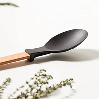 Epicurean Gourmet Series Wood-Nylon Solid Spoon (Natural/Black)