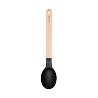 Epicurean Gourmet Series Wood-Nylon Solid Spoon (Natural/Black)