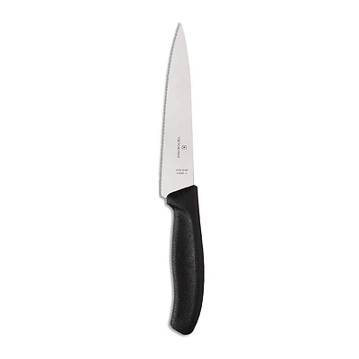 Victorinox Swiss Classic 6" Chef Knife Serrated (Black)