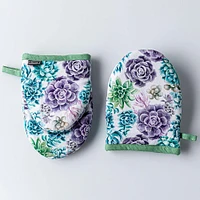 Harman Gourmet 'Succulent Garden' Cotton Mini Oven Mitt - Set of 2