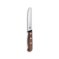 Victorinox Wood Serrated Utility Knife (Brown)