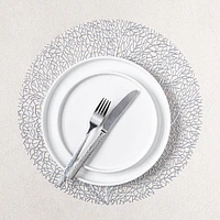 KSP Gather & Dine Tree Cut-Out Vinyl Placemat (Silver)