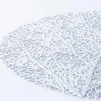 KSP Gather & Dine Tree Cut-Out Vinyl Placemat (Silver)