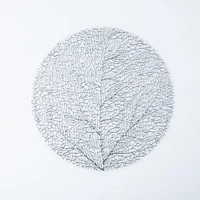 KSP Gather & Dine Tree Cut-Out Vinyl Placemat (Silver)