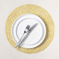 KSP Gather & Dine Tree Cut-Out Vinyl Placemat (Champagne Gold)