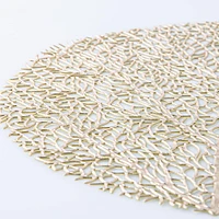 KSP Gather & Dine Tree Cut-Out Vinyl Placemat (Champagne Gold)