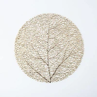 KSP Gather & Dine Tree Cut-Out Vinyl Placemat (Champagne Gold)