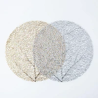 KSP Gather & Dine Tree Cut-Out Vinyl Placemat (Champagne Gold)