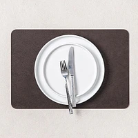 KSP Gather & Dine Supreme Leather Pvc Placemat (Dark Brown)