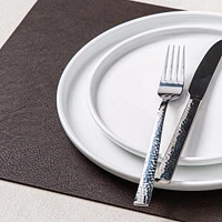 KSP Gather & Dine Supreme Leather Pvc Placemat (Dark Brown)