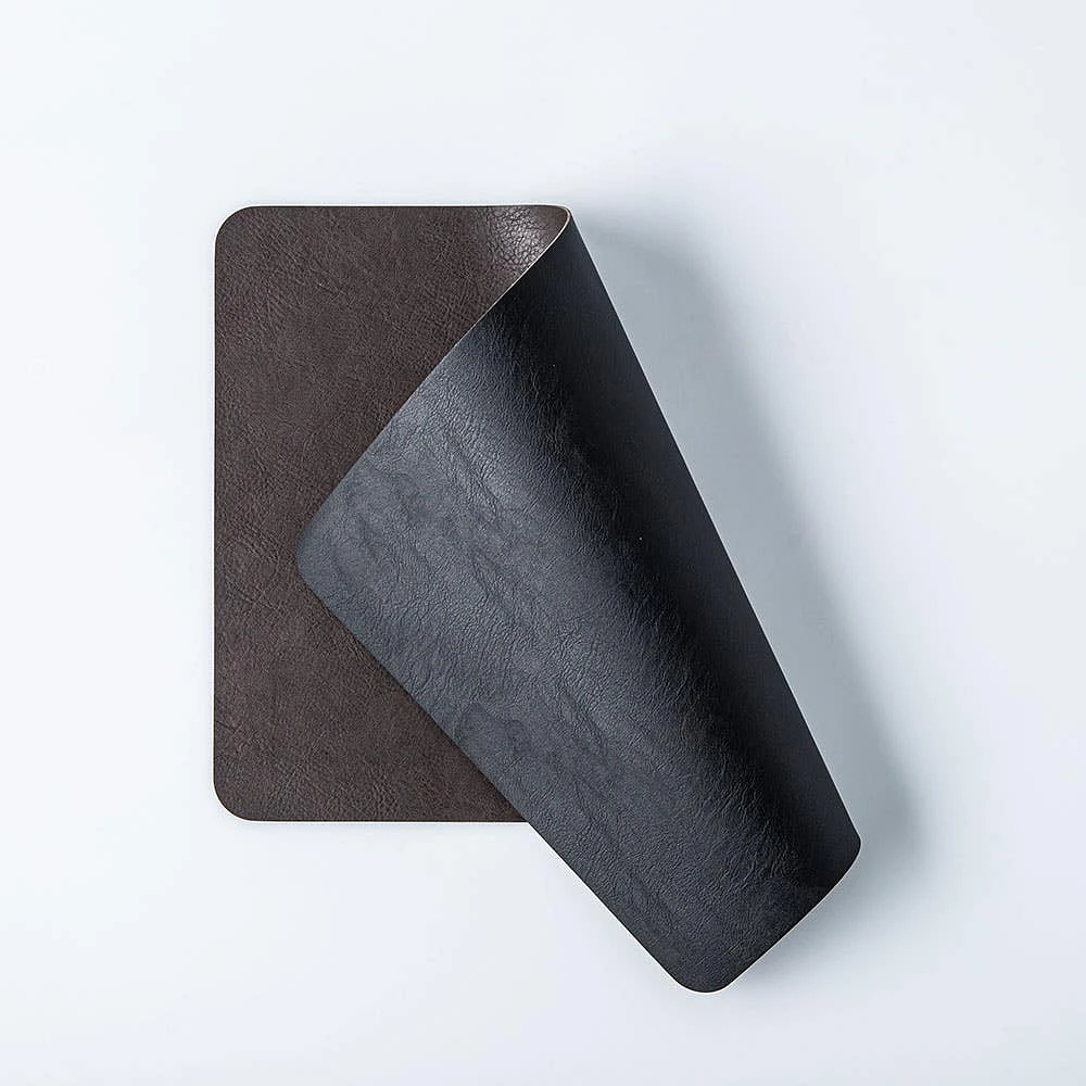 KSP Gather & Dine Supreme Leather Pvc Placemat (Dark Brown)