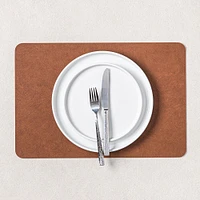 KSP Gather & Dine Supreme Leather Pvc Placemat (Coffee Brown)