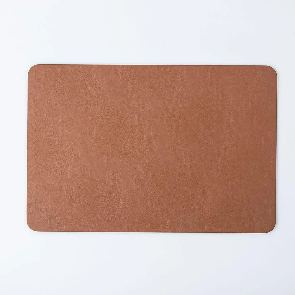 KSP Gather & Dine Supreme Leather Pvc Placemat (Coffee Brown)
