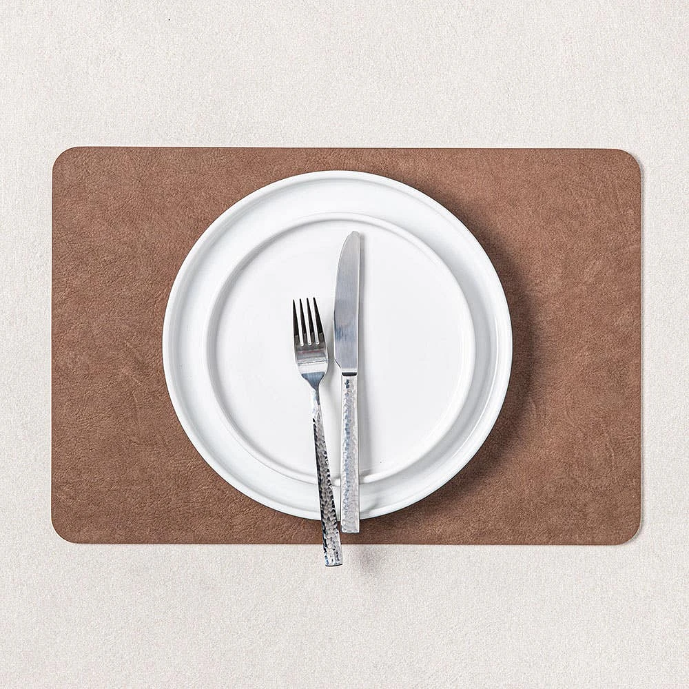 KSP Gather & Dine Supreme Leather Pvc Placemat (Land Grey)