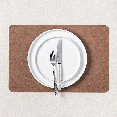 KSP Gather & Dine Supreme Leather Pvc Placemat (Land Grey)