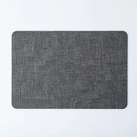 KSP Gather & Dine Luxe Leather Pvc Placemat (Dark Grey)