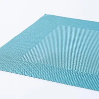 KSP Gather & Dine Bordered Vinyl Placemat (Sky Blue)