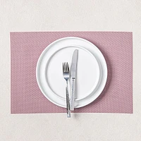 KSP Gather & Dine Bordered Vinyl Placemat (Soft Pink)