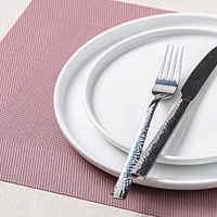 KSP Gather & Dine Bordered Vinyl Placemat (Soft Pink)