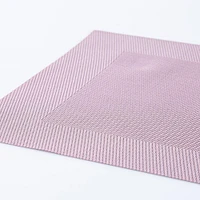 KSP Gather & Dine Bordered Vinyl Placemat (Soft Pink)