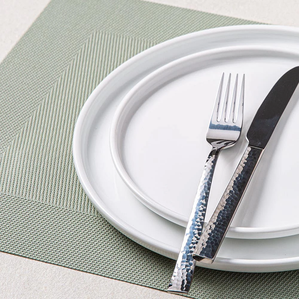 KSP Gather & Dine Bordered Vinyl Placemat (Mint Sage)