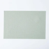 KSP Gather & Dine Bordered Vinyl Placemat (Mint Sage)