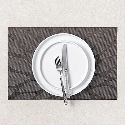 KSP Gather & Dine Bloom Vinyl Placemat (Black)