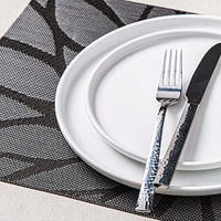 KSP Gather & Dine Bloom Vinyl Placemat (Black)