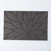 KSP Gather & Dine Bloom Vinyl Placemat (Black)