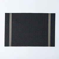 KSP Gather & Dine Edge Vinyl Placemat (Black/Grey)