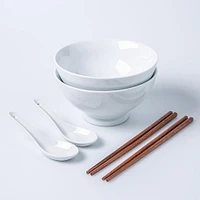 Bia  Noodle Bowl with Chopsticks - Set of 6