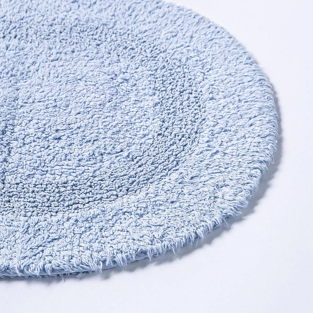 KSP Plush Oval Cotton Bathmat Reversible (Lavender)