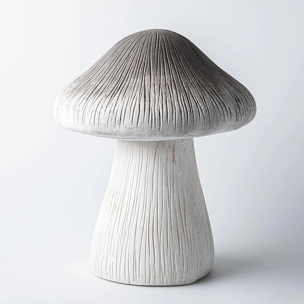 CTG Country Garden 'Mushroom' Sculpture 12" x 15" h (White)