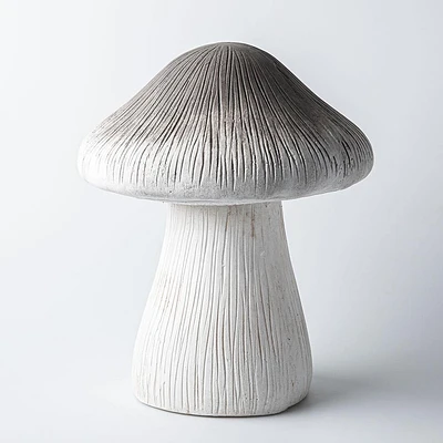 CTG Country Garden 'Mushroom' Sculpture 12" x 15" h (White)