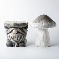CTG Country Garden 'Mushroom' Sculpture 12" x 15" h (White)