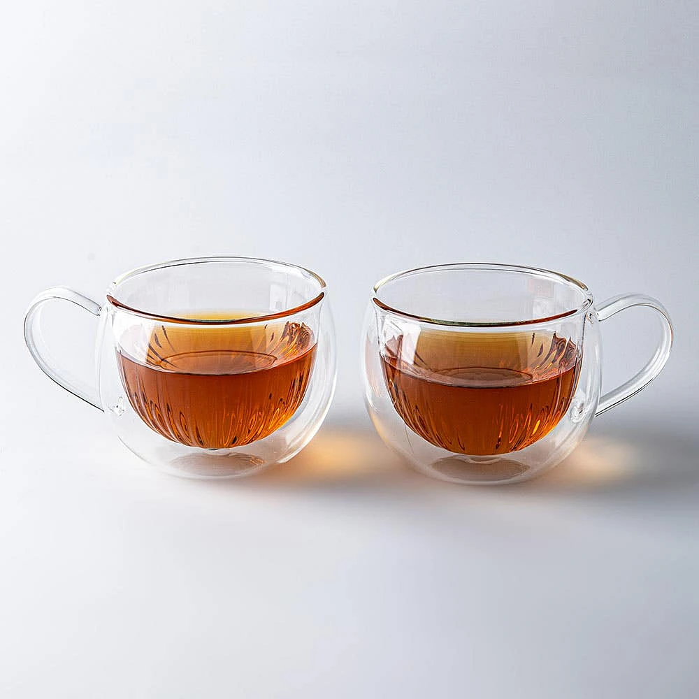 KSP Soleil Glass Mugs - Set/2 270ml (Clear)