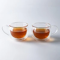 KSP Soleil Glass Mugs - Set/2 270ml (Clear)