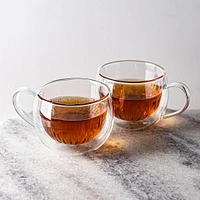 KSP Soleil Glass Mugs - Set/2 270ml (Clear)
