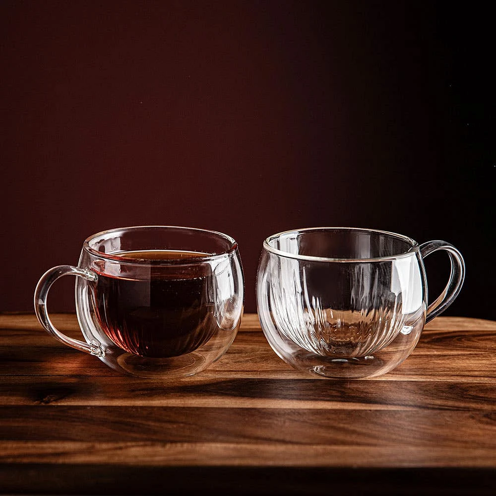 KSP Soleil Glass Mugs - Set/2 270ml (Clear)
